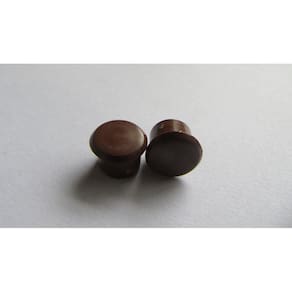 Tapa Furo Com 10 Peças, Marrom, 8Mm