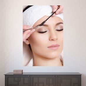 Painel Adesivo de Parede - Designer de Sobrancelha - 1554pnm