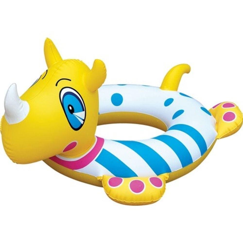 Boia Inflável Redonda Bichinhos Rinoceronte - Mor