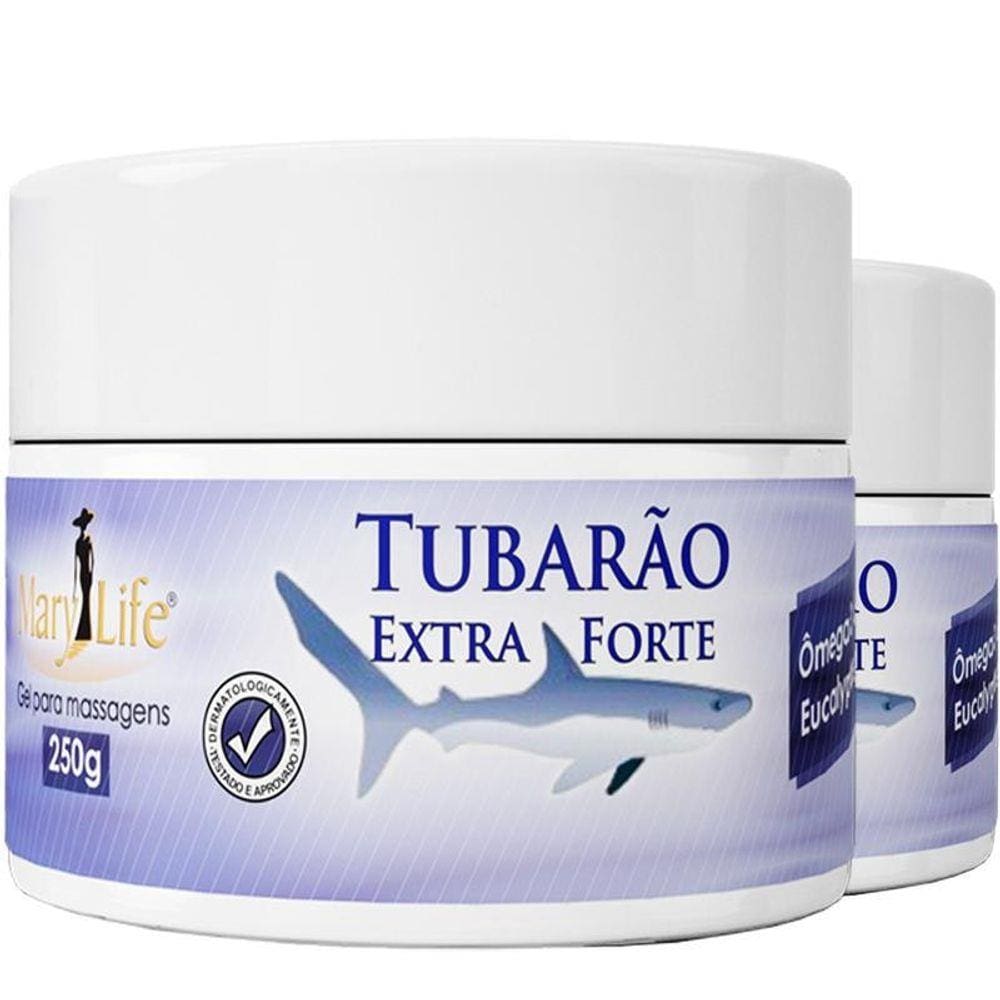 Gel Massageador Extra Forte Tubarão 2x250g Mary Life