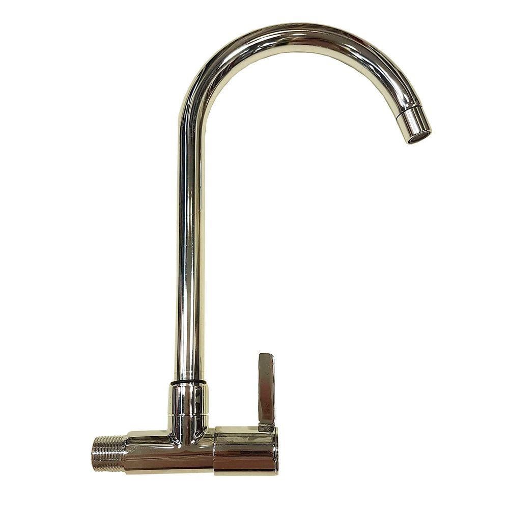 Torneira Cozinha Parede Bilbao Cromado Sensi D'acqua