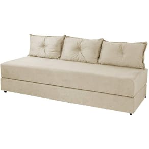 Sofá Cama Bicama 3 Lugares Casal Sofanete Suede