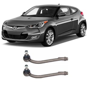 Terminal de Direção Hyundai Veloster Dianteiro 2010 Até 2016 Flex Automotive - O Par