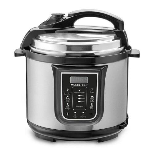 imagem-Panela de Pressão Elétrica 4l Multilaser Preto Ce096 127v - 110V
