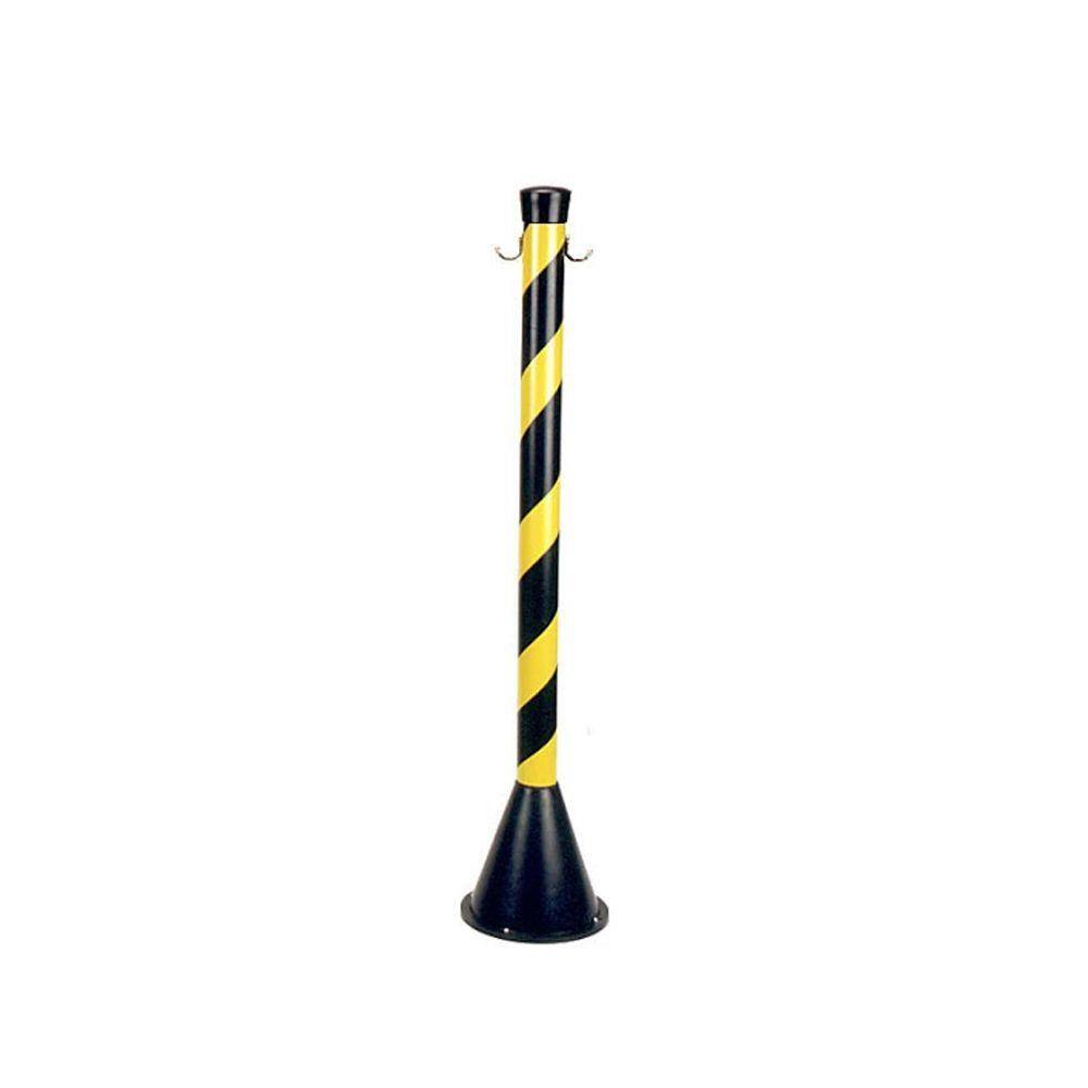 Pedestal Plástico Preto/ Amarelo 90cm