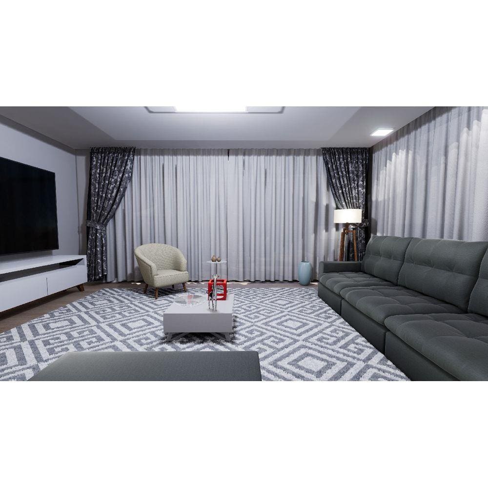 Tecido para Cortina America Linho San Rafhael Branco - Largura 2,90m AME-07 Wiler-K