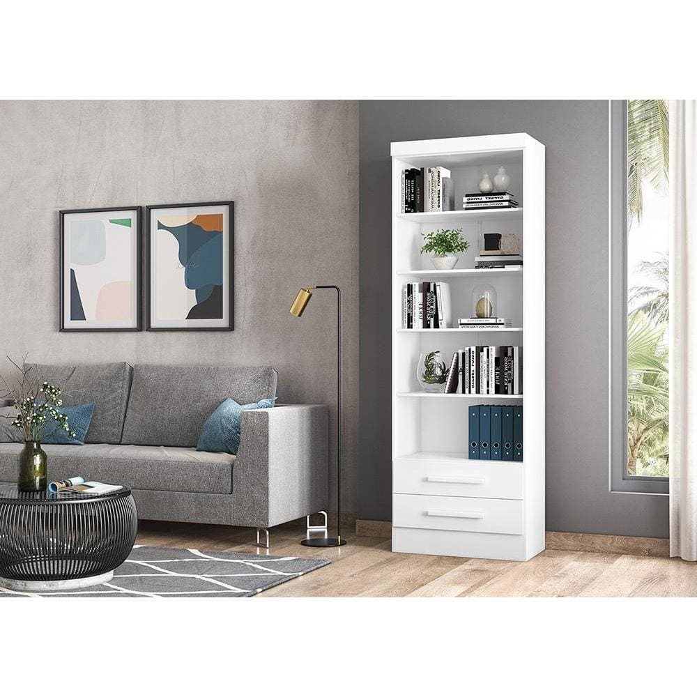 Livreiro Multiuso com 2 Gavetas