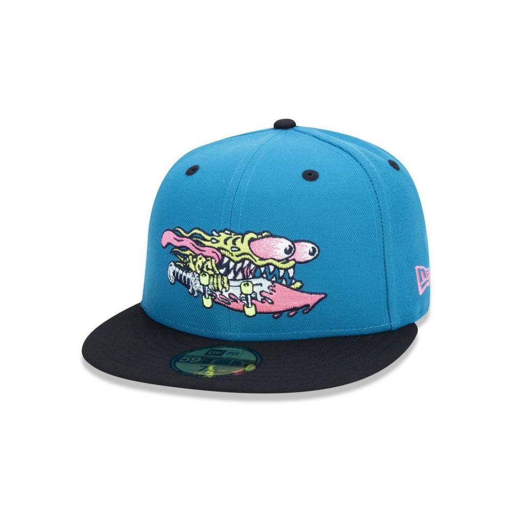 Bone 59Fifty Collab Santa Cruz Slasher Aba Reta Azul New Era | Casas Bahia