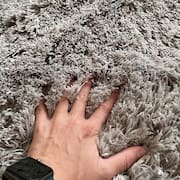 Tapete para Sala e Quarto Felpudo Cronos Casa Dona 200x250 cm Cinza