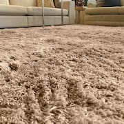 Tapete para Sala e Quarto Felpudo Cronos Casa Dona 200x300 cm Caramelo