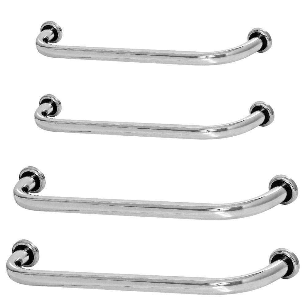Kit 4 Barras De Apoio De Segurança Para Banheiro 60cm E 80cm
