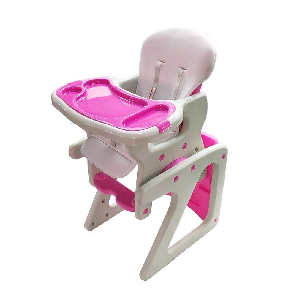 Cadeirão 2 em 1 vira-mesinha e Alimentação Star Baby Rosa