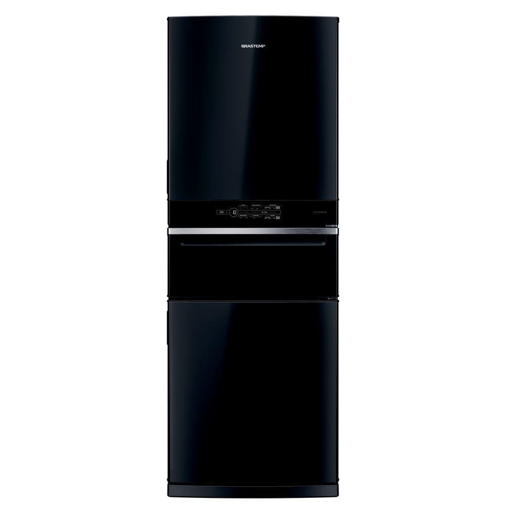 Refrigerador Brastemp Inverse 3 FF 3 Portas 419L Preto 127V - 110V