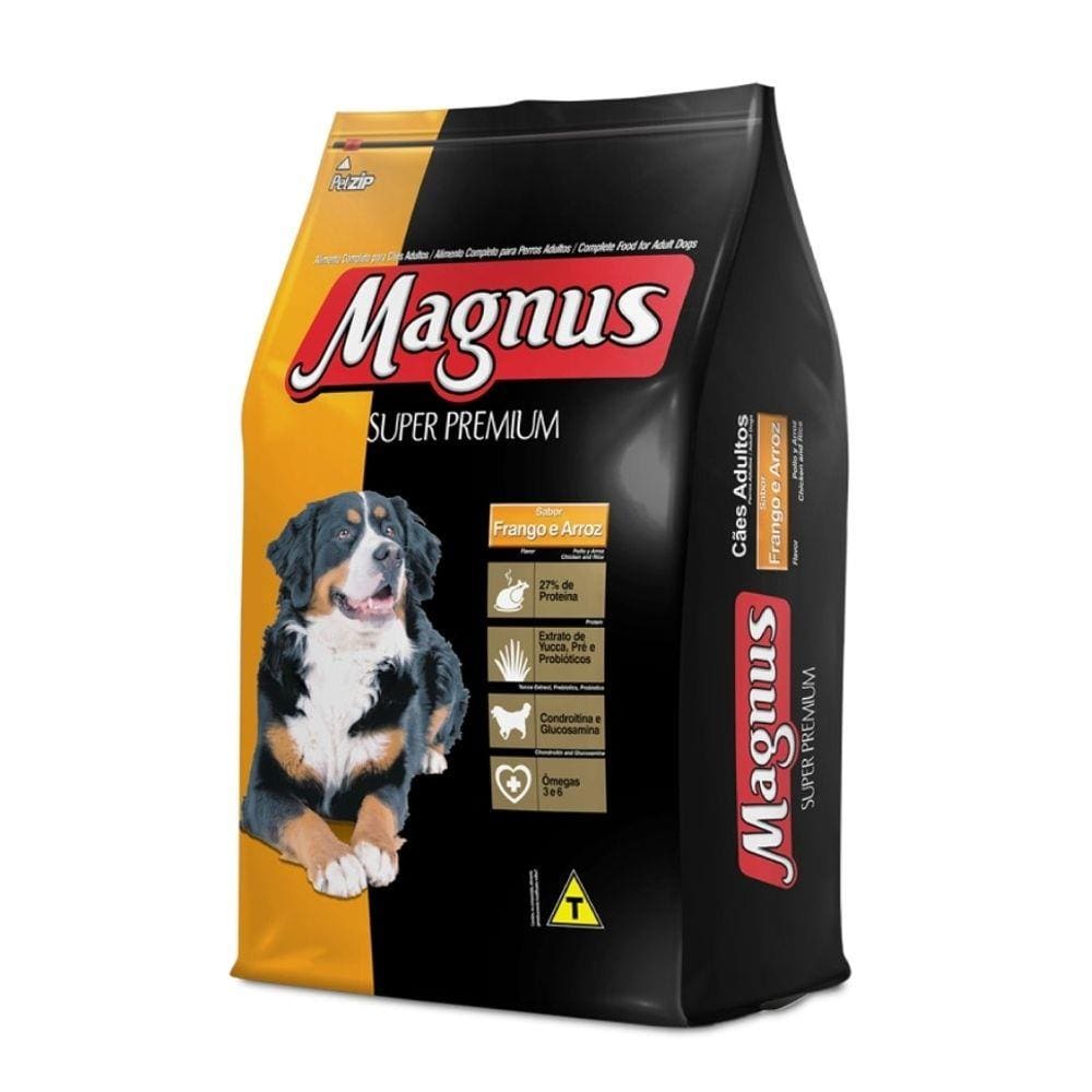 Magnus Super Premium 15Kg Cães Adultos Sabor Frango E Arroz