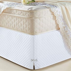 Saia Cama Box Queen Tunísia Microfibra Matelada c/ Pingente