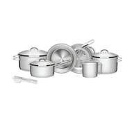 Jogo De Panelas Solar Em Aco Inox Fundo Triplo 6 Pecas Tramontina