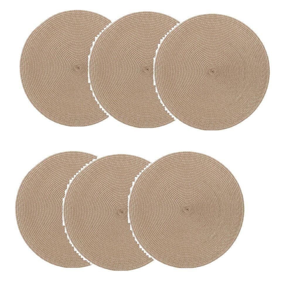 Jogo Americano Redondo 6 (seis) unidades Allure Elegante