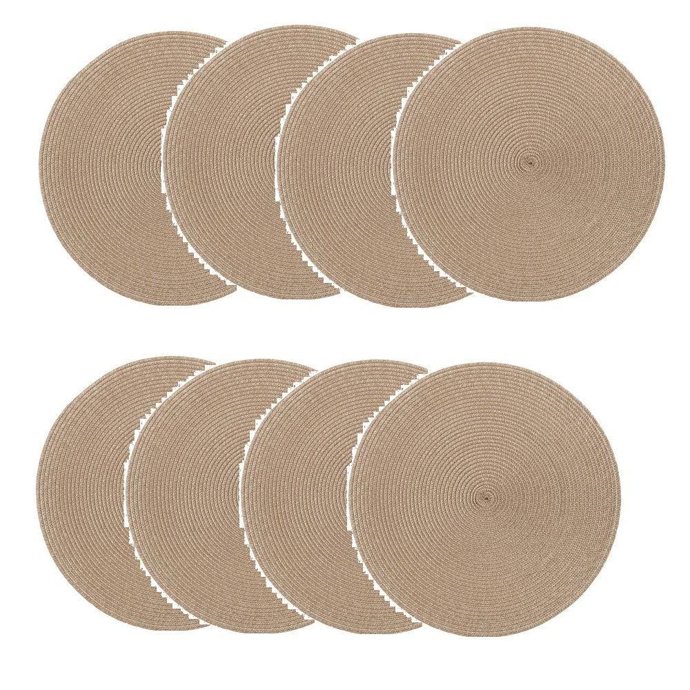 Jogo Americano Redondo 8 (oito) unidades Allure Elegante