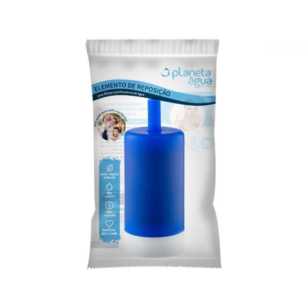 2x Refil Filtro de Torneira Universal Rosca Média Ativi Filtros Planeta Agua