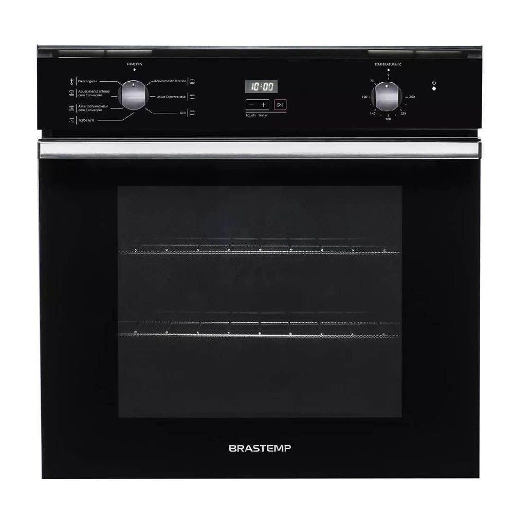 Forno Elétrico de Embutir 84L PTO 220V BOC84AEBNA Brastemp