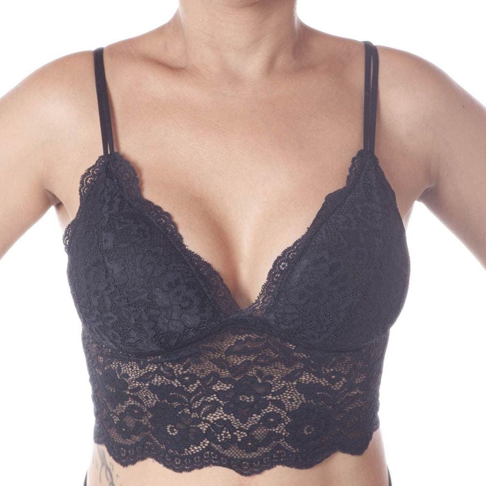 Sutiã Cropped Rendado Sem Aro Liebe