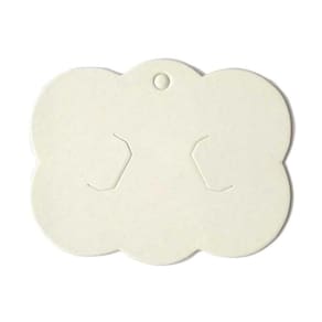 Kit 1.000 Embalagens Nuvem Para Laço Presilha Tag Branco