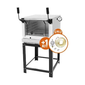 KIT - Forno Gás Industrial Roma Inox FIRI60 + Kit Gás - Venâncio