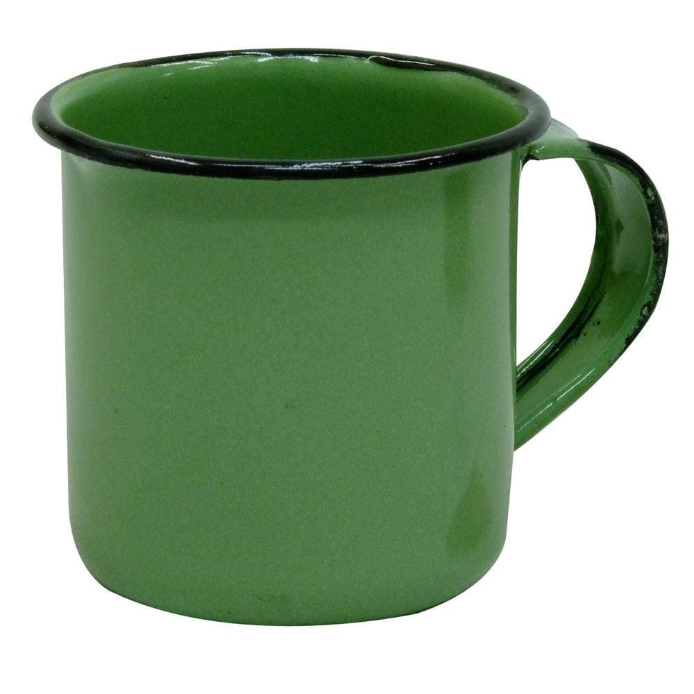 Caneca Xícara Esmaltada P/ Café 70ml Metallouça - Verde