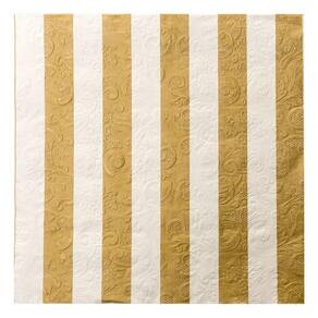 Guardanapo de papel Deco Natal C/20 Folhas Listrado Ouro