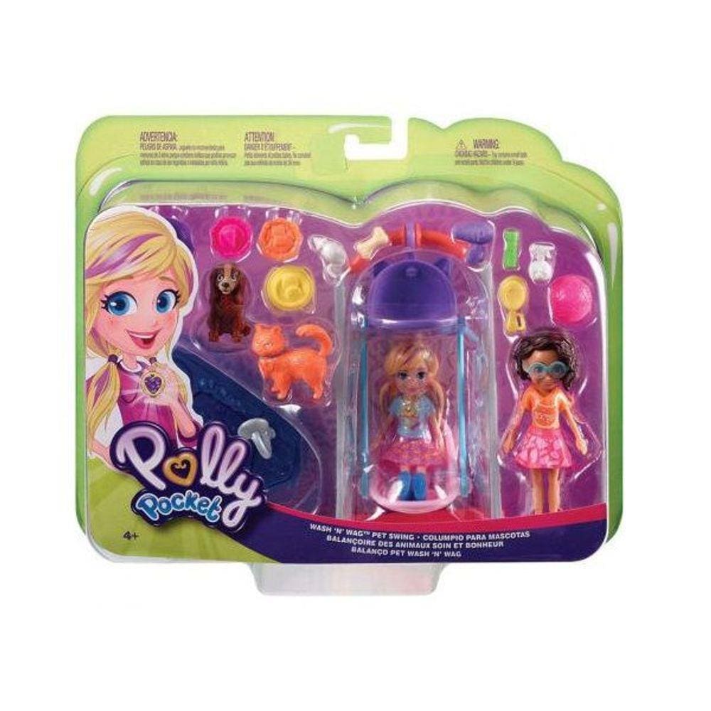 Hora de Brincar 2 Amigas, Polly Pocket, Mattel 