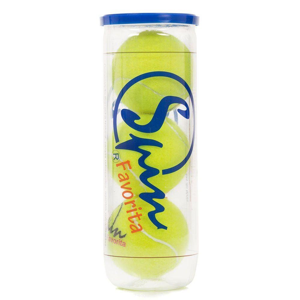 Bola de Tênis Spin Favorita All Court Tubo com 3 Unidades