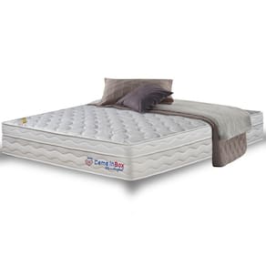 Colchão Casal com Molas Ensacadas Cama inBox Wonderful Branco 138x188x32