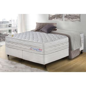 Conjunto Cama Box Queen com Molas Ensacadas Cama inBox Wonderful 158x198x71