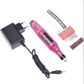 30 Lixadeira De Unha Elétrica Acrigel Portátil C/ 6 Brocas