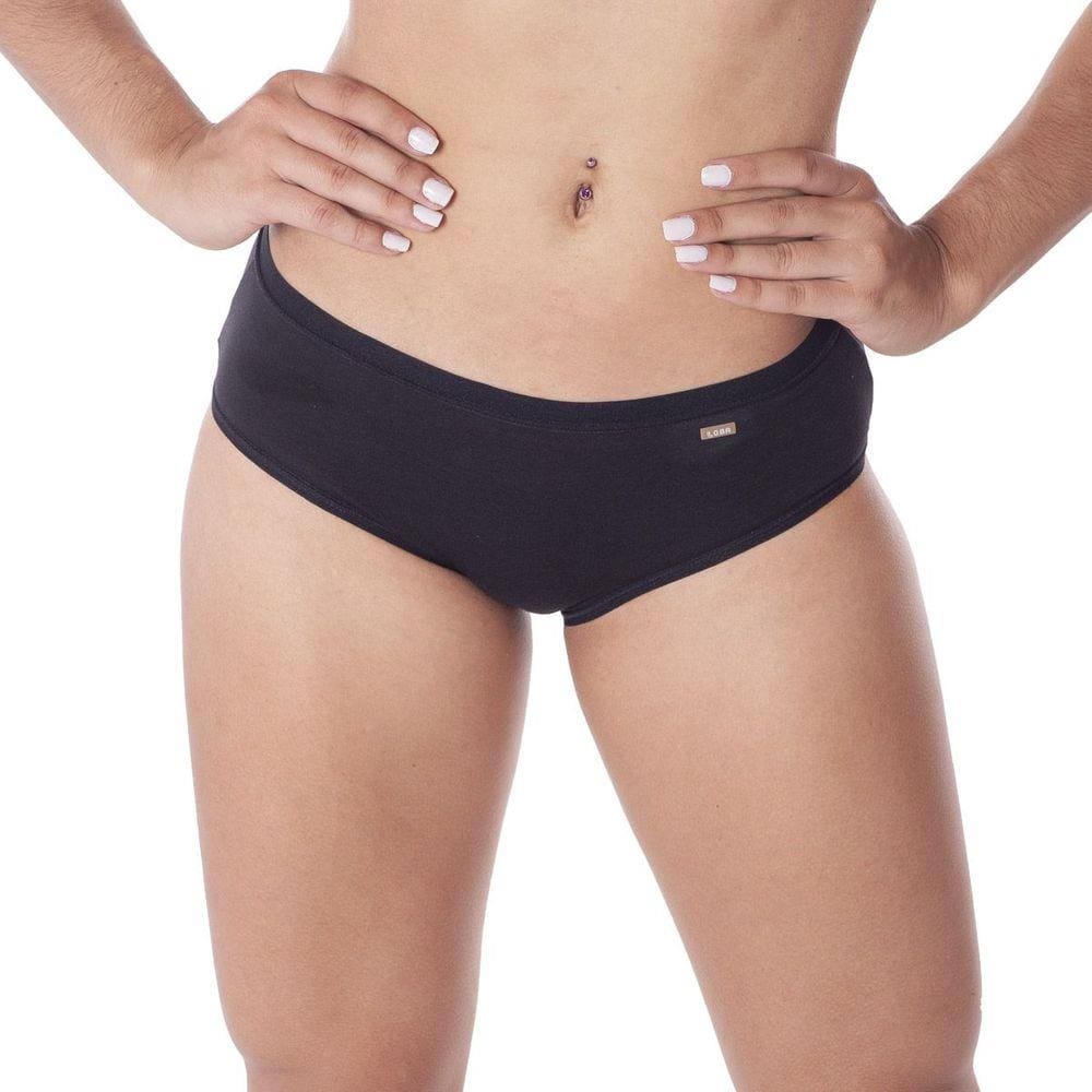 Calcinha algodão cós largo moda intima lingerie tanga feminina Loba Lupo