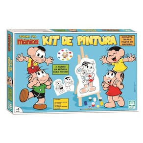 Conjunto De Pintura E Arte Turma Da Mônica Nig Brinquedos