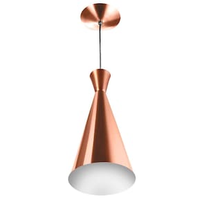 Luminária Pendente Funil Aluminio Tom Dixon New Cobre