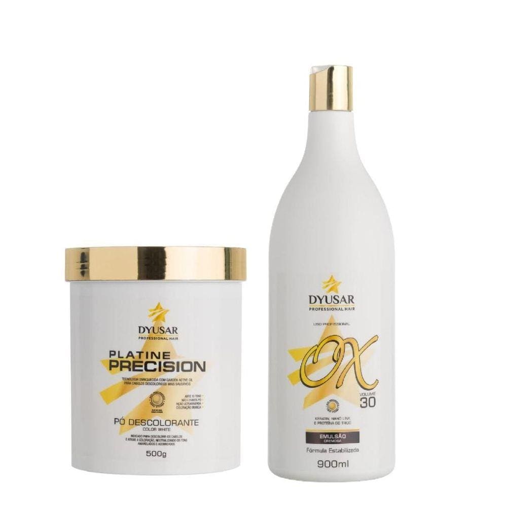 Kit Pó Platine Precision White + Ox 30 Volumes Dyusar