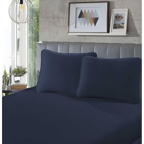 Lençol Avulso Malha - Queen Size - 100% Algodão - Marinho - SBX