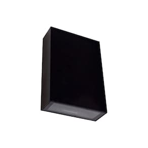 Kit 3x Arandela Blindada Efeito 2 Fachos Duplo Led 4w 3000k Preta St1238