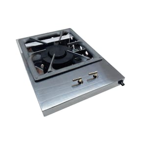 Bifeteira À Gás Estilo Cooktop Queimador Duplo