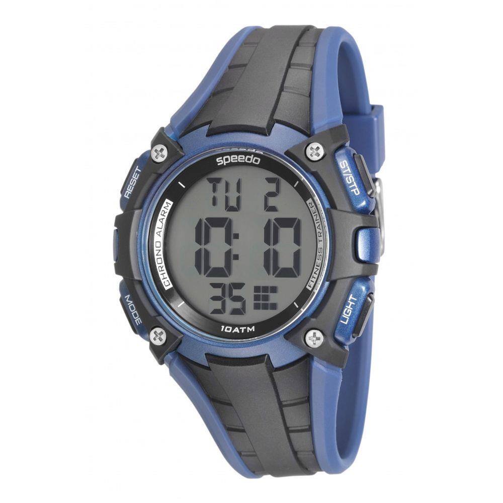 Relogio masculino esportivo speedo visor positivo e detalhe azul 80574g0evnp1  digital | Casas Bahia