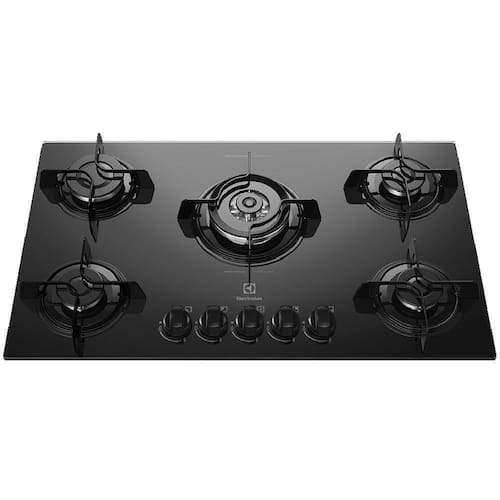 imagem-Cooktop à Gás KE5TP 5 Queimadores Preto Electrolux Bivolt