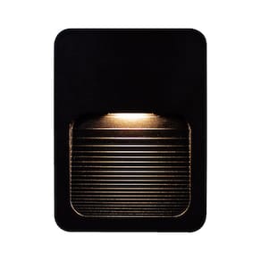 6x Luminária Balizador Fit Slim PRETO Ip65 Led 2w Para Parede Escada Muro Caixa 4x2 P/ Area Externa E Interna St1337