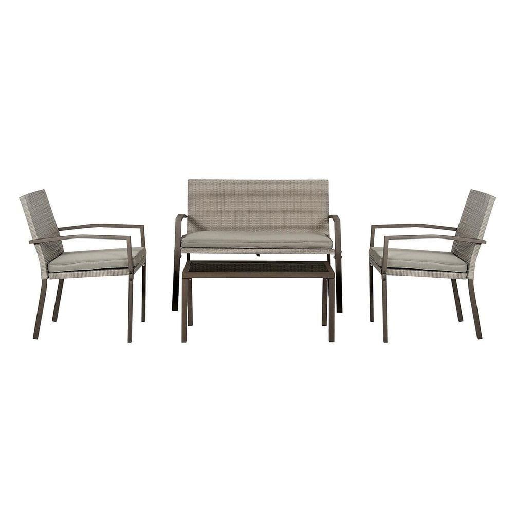 Conjunto Vancouver 4 Peças Marrom Just Home Collection
