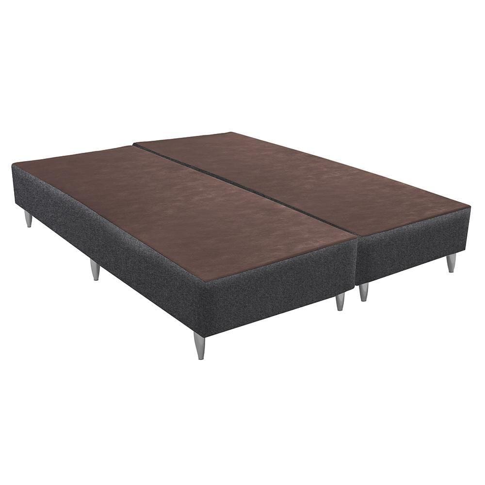 Base Sommier Linho Cinza Super King (193x203x23) - Ortobom