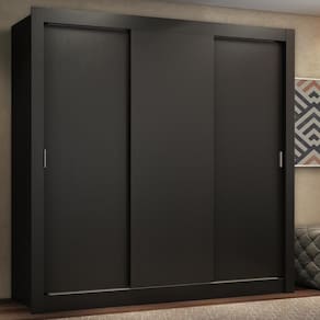 Guarda Roupa Casal Madesa Lyon Plus 3 Portas de Correr 4 Gavetas