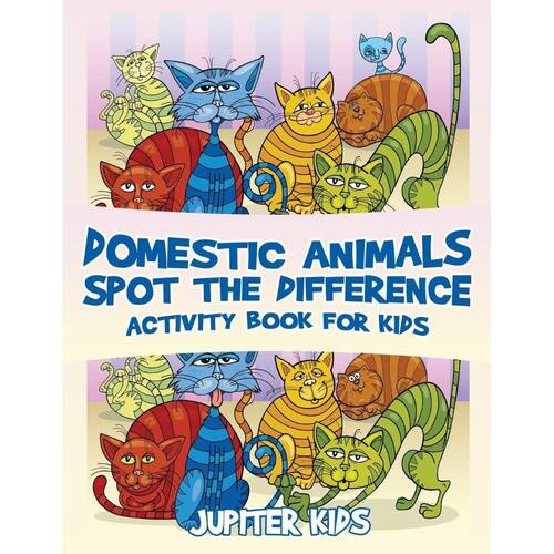 Domestic Animals Spot The Difference Activity Book For Kids Casas Bahia
