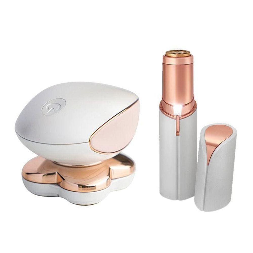 Kit Depilador Facial E Corporal Portatil