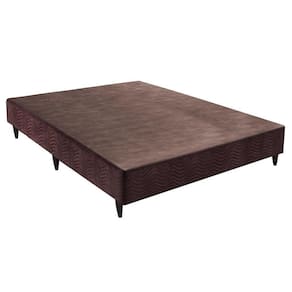 Base Sommier Camurça Marrom Casal (138x188x30) - Ortobom
